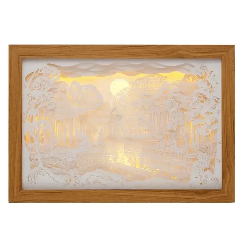 

National Museum of China Daguan Garden Paper Carving Light Bedroom LED Light