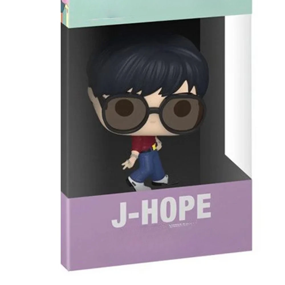 جيب المفاتيح أنيمي الشكل الفينيل عمل الشكل المفاتيح تحصيل لعبة مجسمة Suga V Jin RM جمع ظهره لعبة الديكور #5