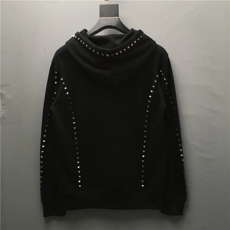 Autumn Winter Cotton Pullover Long-sleeved Hooded Sweater 2025 New Handsome Men's Loose Casual Round Neck Heavy Industry Jacket