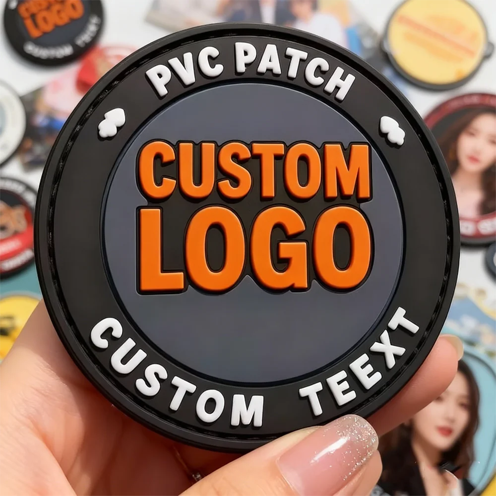 

Custom PVC Patches Brand Rubber Label 3D Embossed PVC Patch Soft Silicone Patch for Clothing Decoration