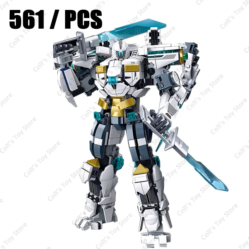 NEW Sluban Superhero Pacific Rim Mecha Building Blocks Bricks Classic Armored Robot Assembly Model Sets Kids Toys MOC Boy Gift