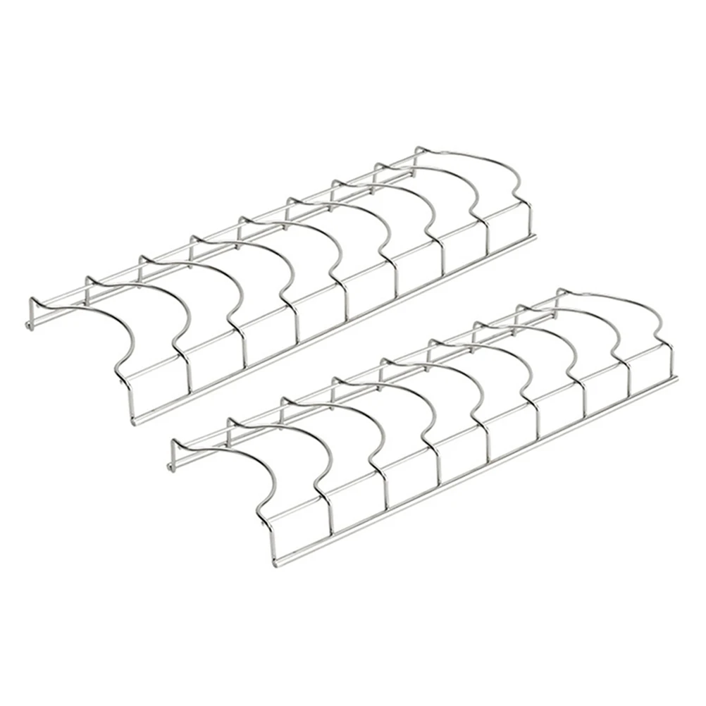 

2 Pcs Steel Kitchen Bowl Draining Plate Rack Multifunctional Drying Kitchen Bowl Rack Heavy Duty Storage Holder