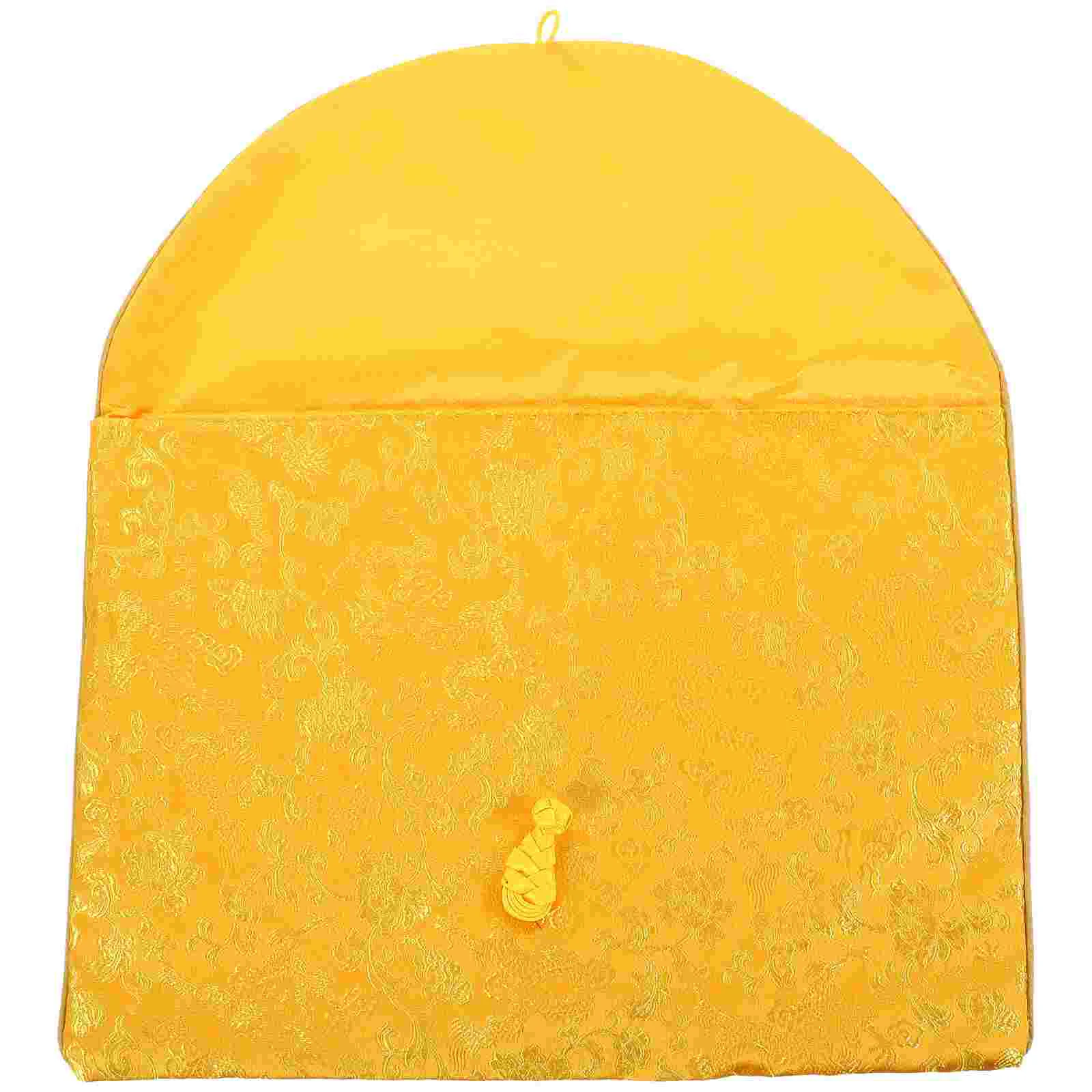 Buddhist Scriptures Pouch Brocade Bag Buddhist Jewelry Pouch Delicate Small Gift Storage Pouch Retro Scripture Bag Double-layer