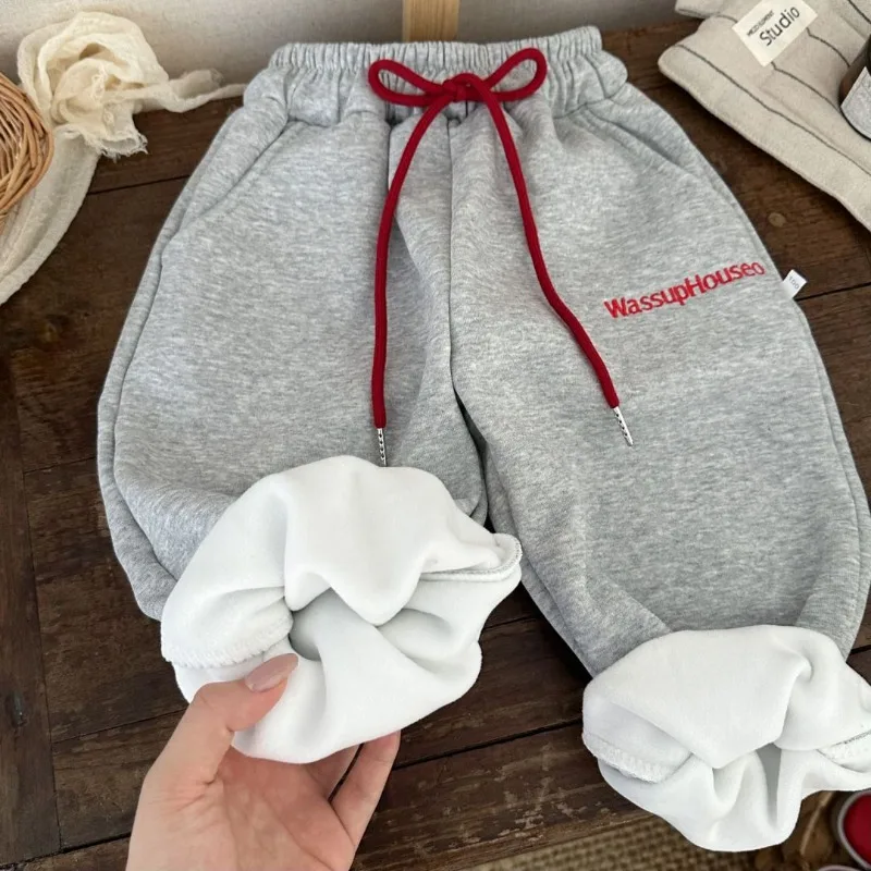 Bellbell 2026 Herbst Baby Jungen Jogginghose 1-8 Jahre Kinder Jungen Sporthose Winter Plus Samt Warme Kleinkind Jungen Hose – Detail 22