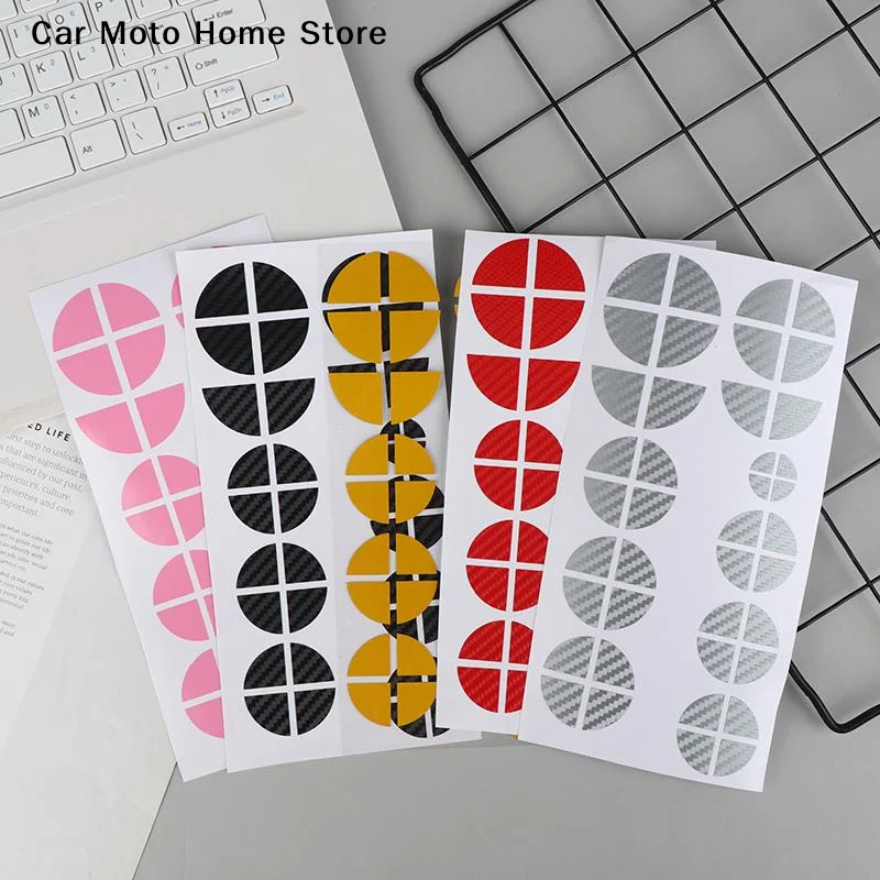 【DM】جديد مناسب لغطاء محور العجلة الأمامية والخلفية أدوات ملصق عجلة القيادة ملحقات السيارات ملصقات ديكور محور العجلة