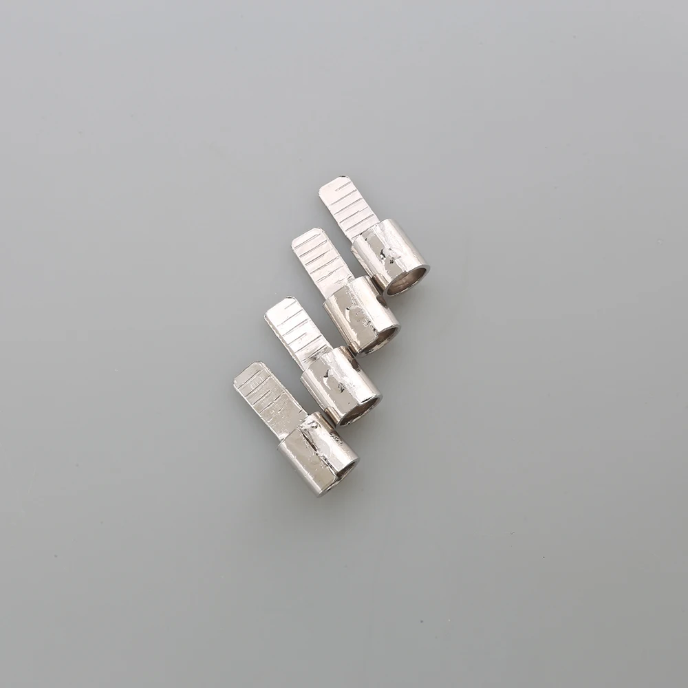 6Pcs Gold Plated C45-4 C45-6 C45-10 C45-16สแควร์ใส่ DZ47เปิด Pin Shaped ทองแดง Joint จมูกเย็น end