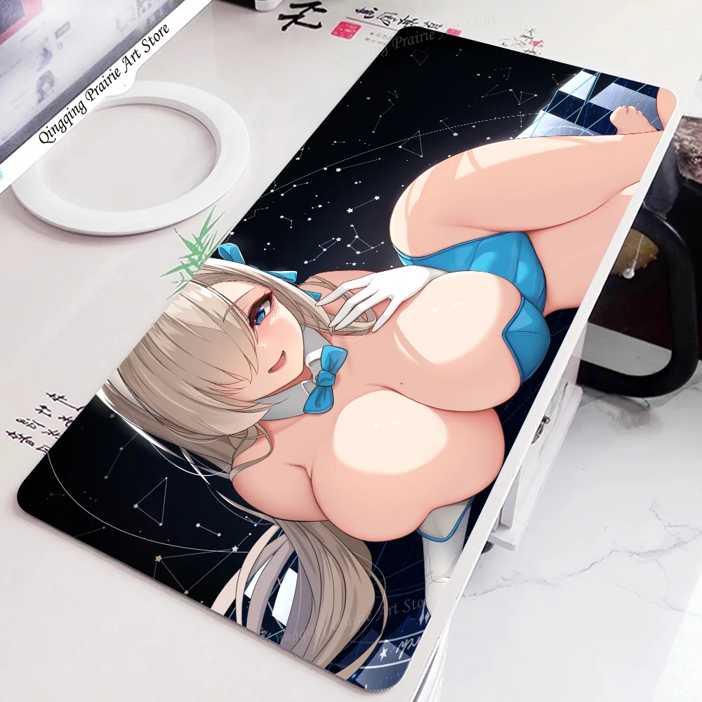 1pc Asuna Ichinose Blue Archive Pad Mouse Mat Desk Mat With Pad Gaming Accessories Prime Gaming XXL