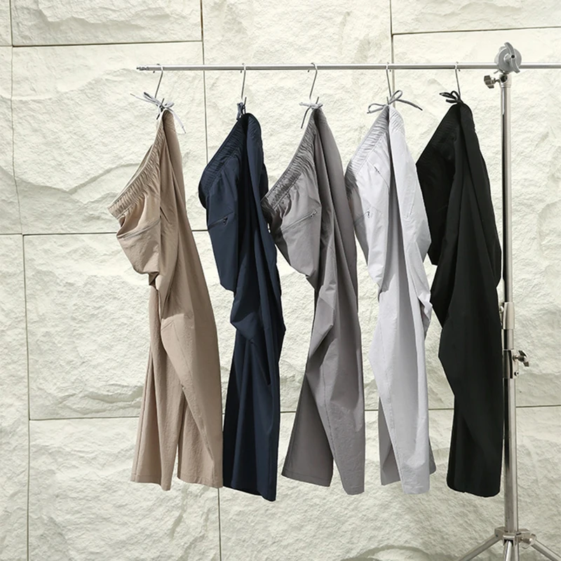 

Tech Qui Dry Fabric Outdoor Men's Summer Casual Pants 3D Stereo Tailoring Breathable Lightweight Straight Leg Trousers