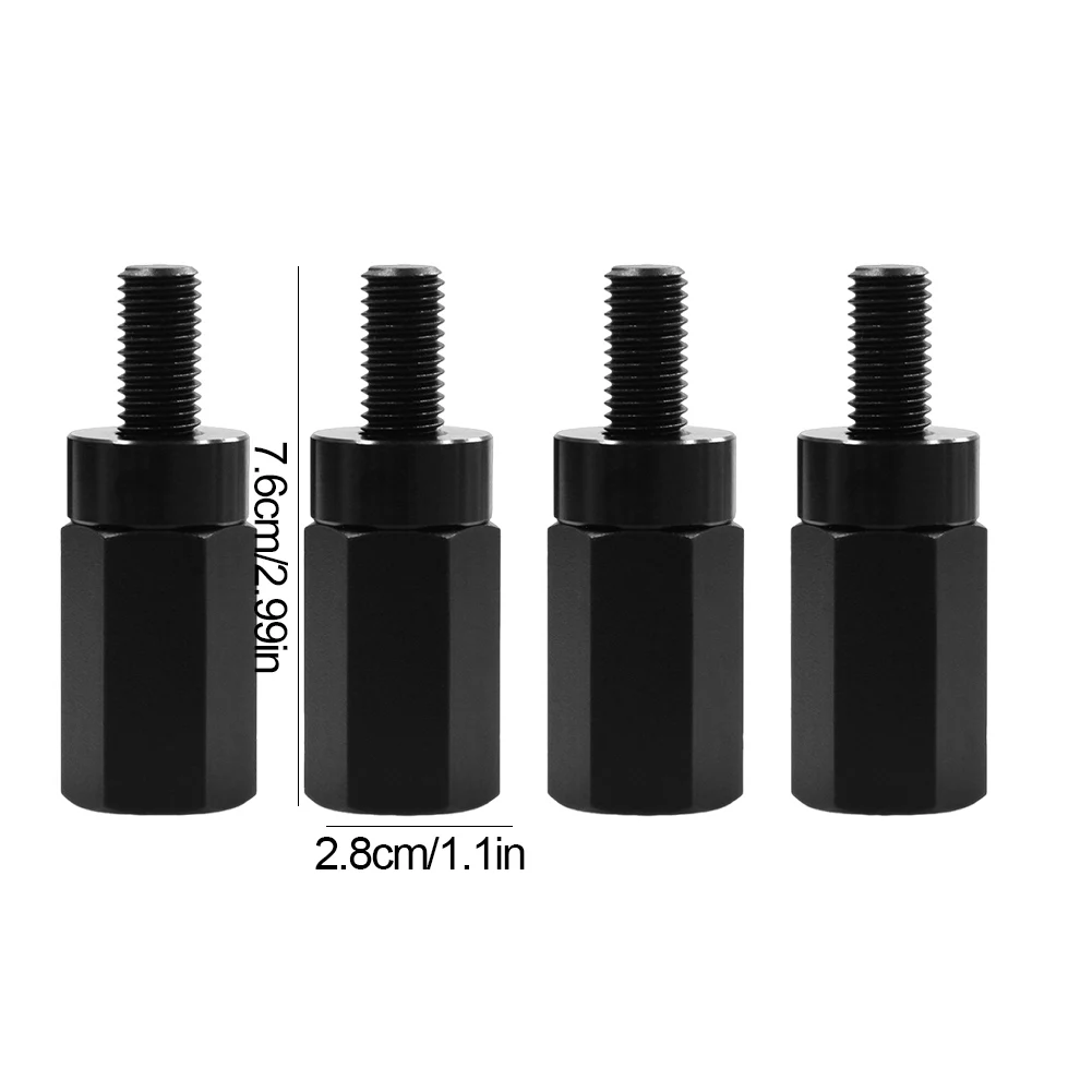 4 قطعة مسامير رفع المقعد مع 4 فواصل سبائك الألومنيوم جبل بين قوسين ضبط ارتفاع المقعد صالح ل Can-Am Maverick X3 #4