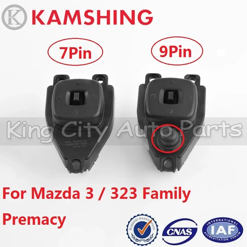 

CAPQX 7Pin/9Pin For Mazda 3 323 Family Premacy Electric Rearview Mirror Auto Folding Switch Side Mirror Control Adjust Button