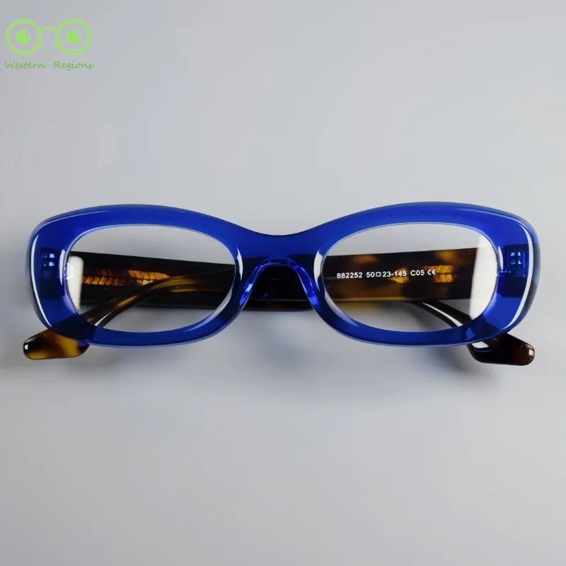 

New Designer High-Quality Men Acetate Glasses Retro Women Full-Frame Personalized Oval Fashionable And Artistic Eyeglass Frame