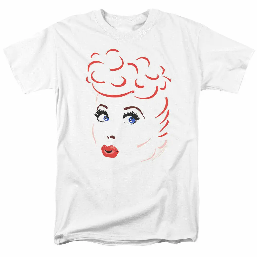 

I Love Lucy Lines Face T Shirt Licensed Funny TV Show Tee White