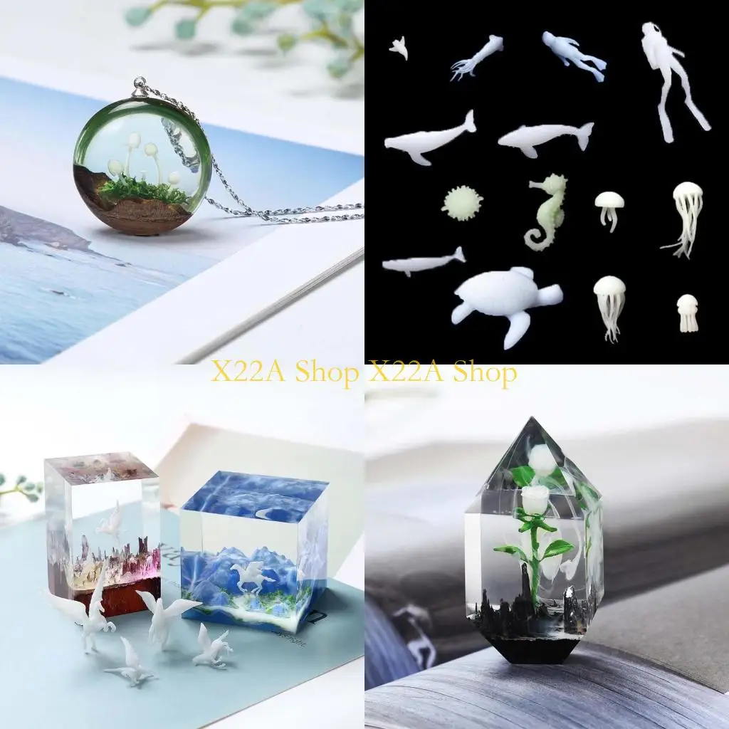 Unique Plastic Small Mushrooms Handmade Plastic Mushroom Resin Jewelry Making Supplies