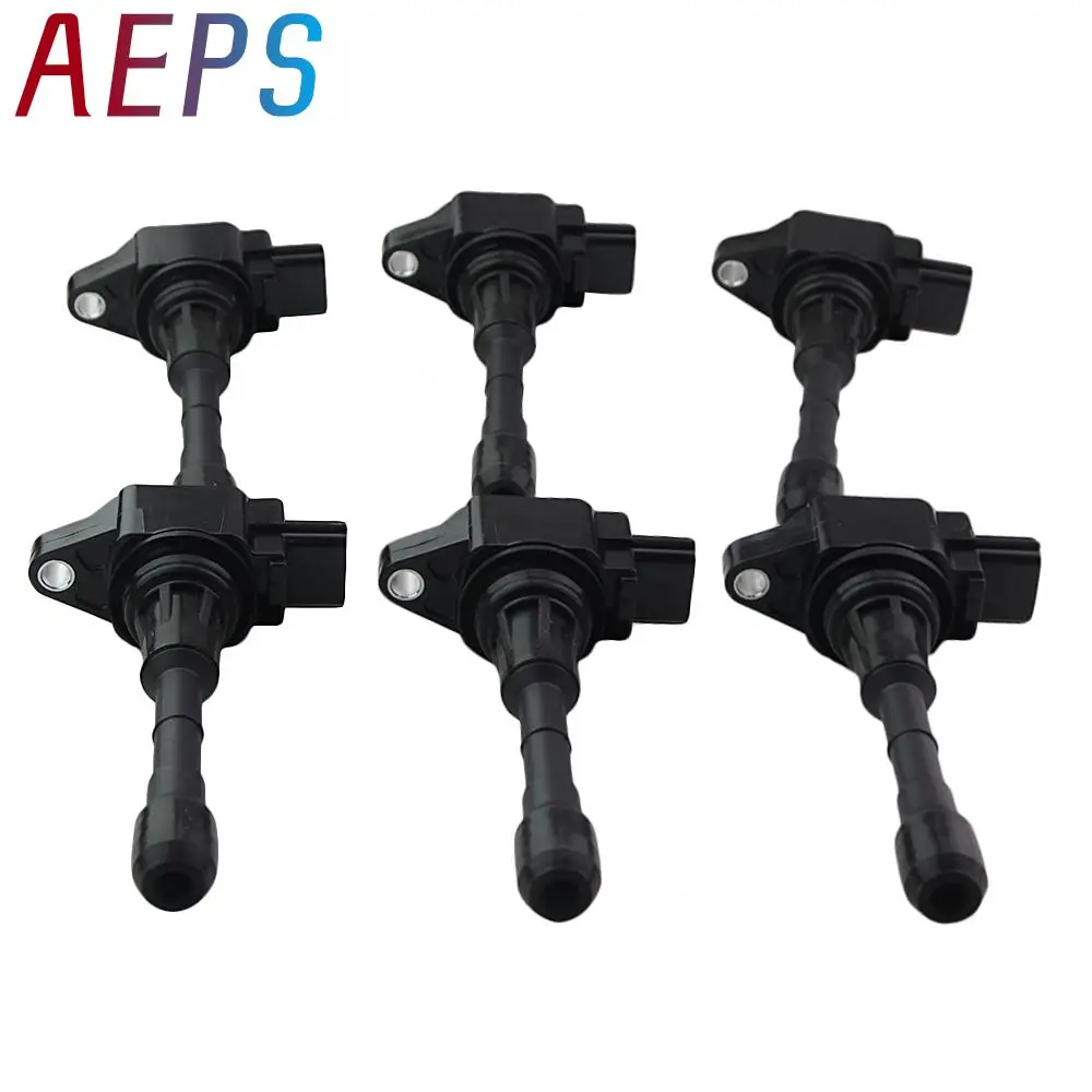 

6Pcs Ignition Coil Pack For Nissan 370Z Infiniti G37 3.7L V6 22448-EY00A UF617 178-8503 5C1788
