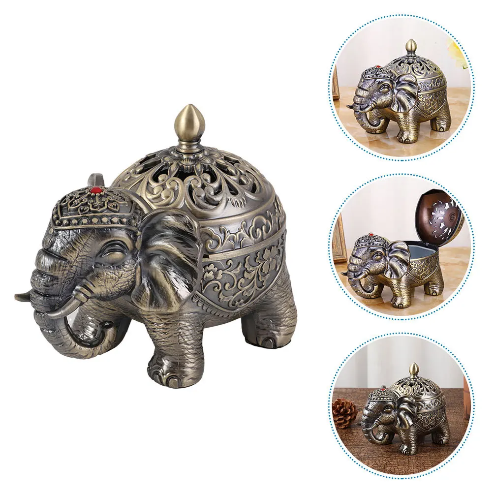 

1Pcs Metal Incense Burner Compact Zinc Alloy Censer for Reading Tea Room Home Decoration Aroma Incense Burner