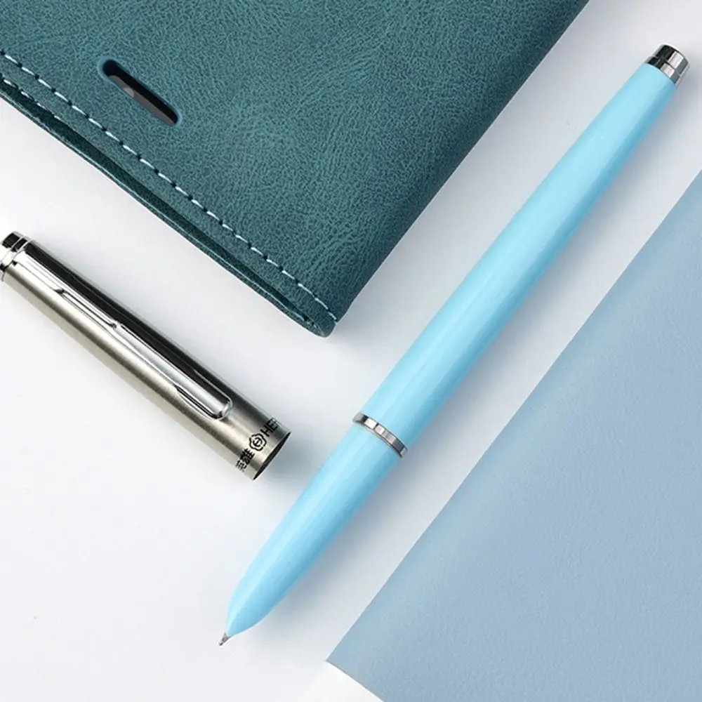 Profesional Elegan Hero 007 Fountain Pen Plastik Indah Alat Tulis Pena Sikap Positif Halus Menulis Tinta Pena Siswa
