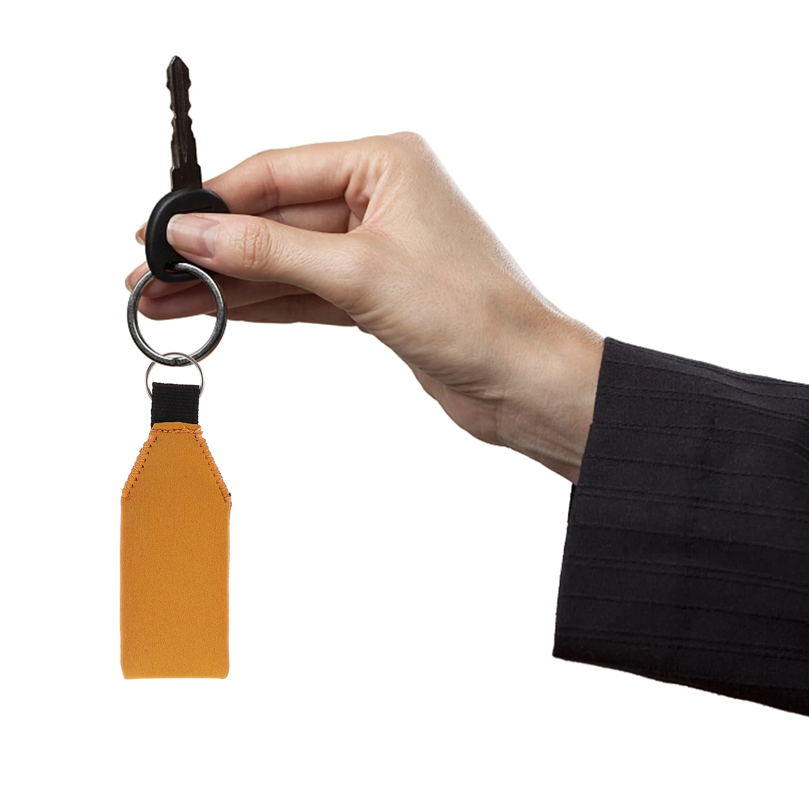 

6Pcs Floating Keychain Pendants Bright Colored Neoprene Key Rings for Boat Fishing Water Sports Outdoor Beach Activities Swim