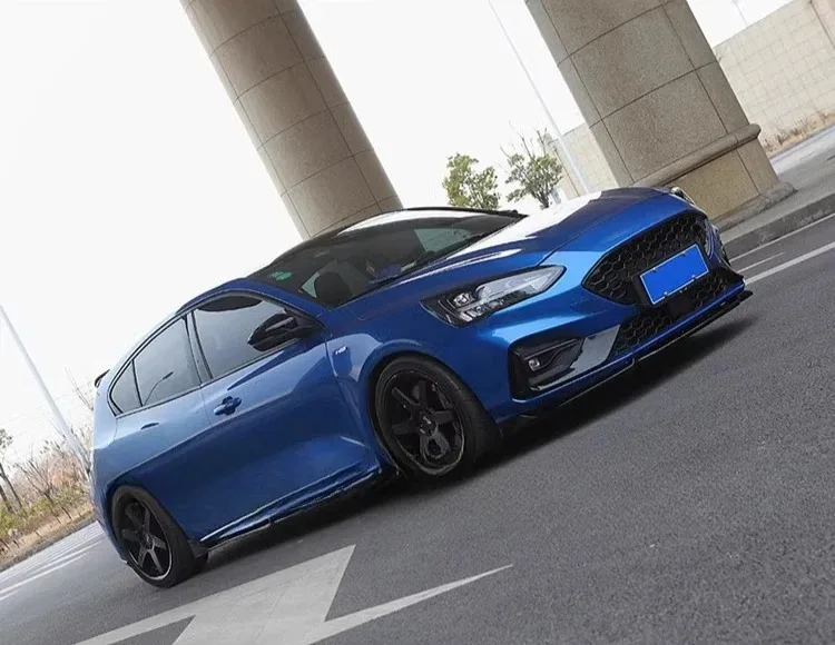 لفورد فوكس MK4 ST ST-Line/X 2019 2020 2021 المصد الأمامي سباق الشواية أضواء الضباب الإطار تجديد العلوي السفلي مصبغة قطع غيار السيارات #5