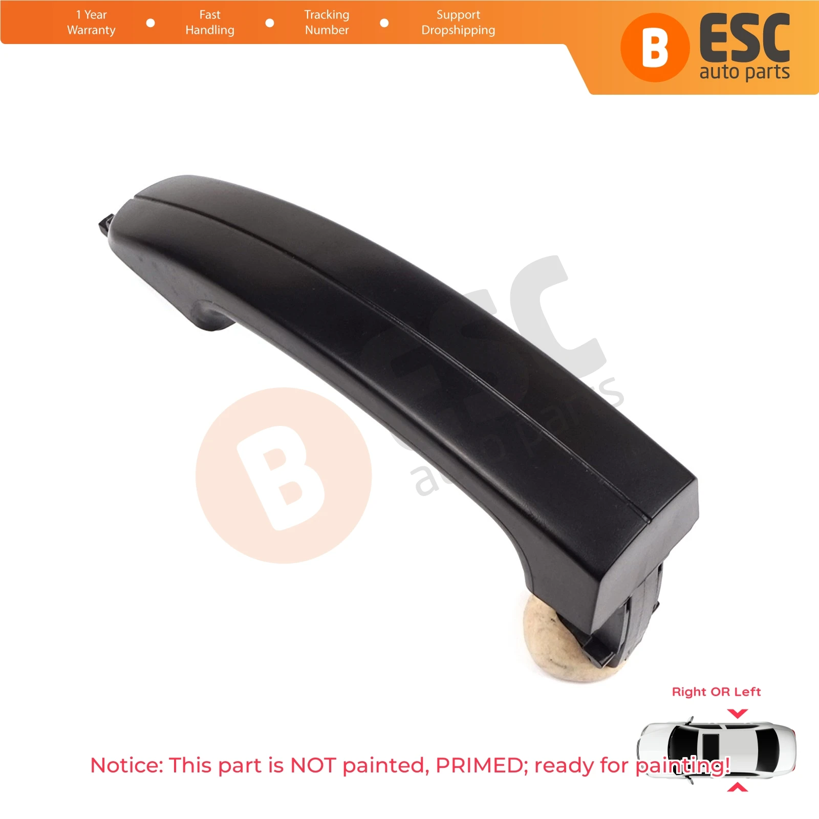 

BDP1266 Left or Right Side Sliding Outer Door Opener Handle Grab for Ford Transit V363 MK8 Connect V408 Custom V362 BK21V26600AA