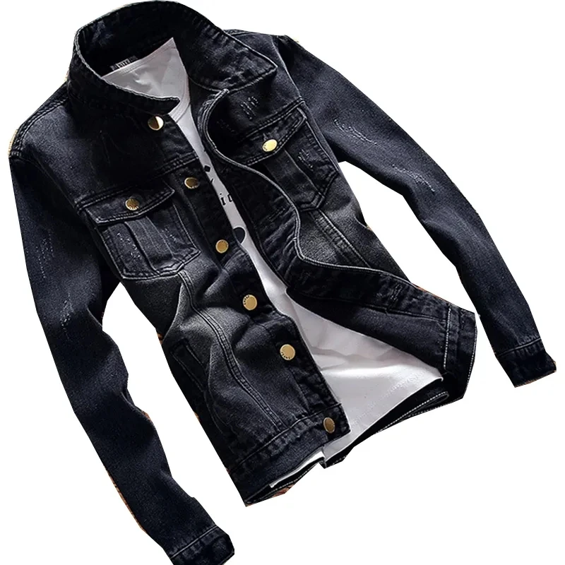 Men's Warm winter Denim jacket Jacket Denim jacket new men's fashion plus size lined winter denim jacket