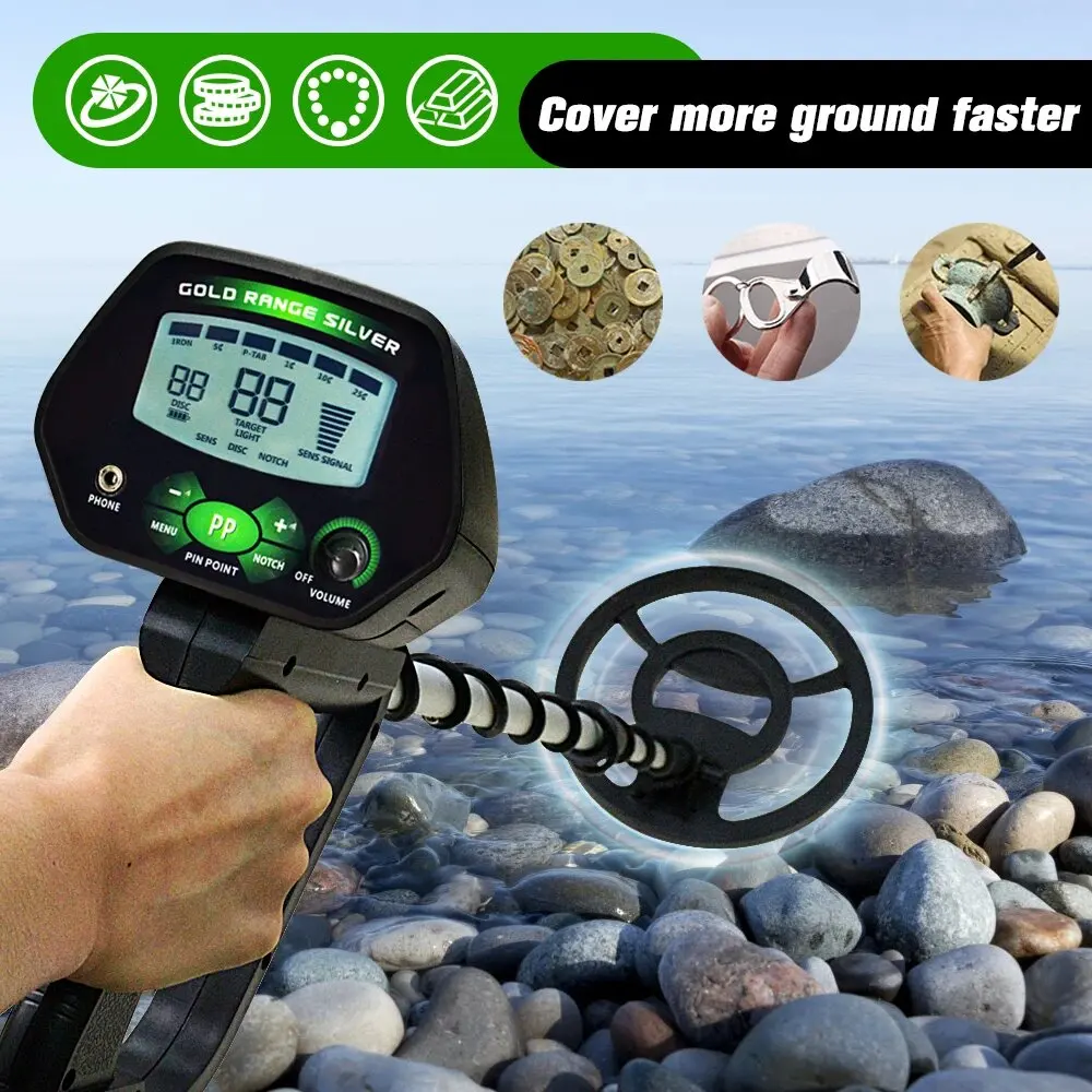 MD-4090 Metal Detector Professional Gold Digger LCD Treasure Hunter Pinpointer Underground Gold Detector High Precise Search