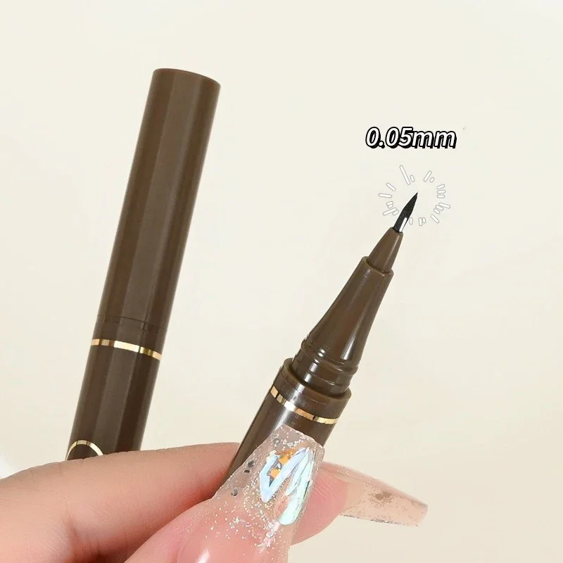 رقيقة جدا مقاوم للماء الكحل السائل مقاوم للعرق دائم وغير ملطخ سريعة الجافة السلس العين اينر أسود براون رمش القلم