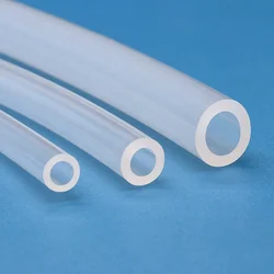 1Meter Food Grade Transparent Silicone Rubber Hose ID 0.5 1 2 3 4 5 6 7 8 9 10 mm OD Flexible Nontoxic Silicone Tube Clear soft