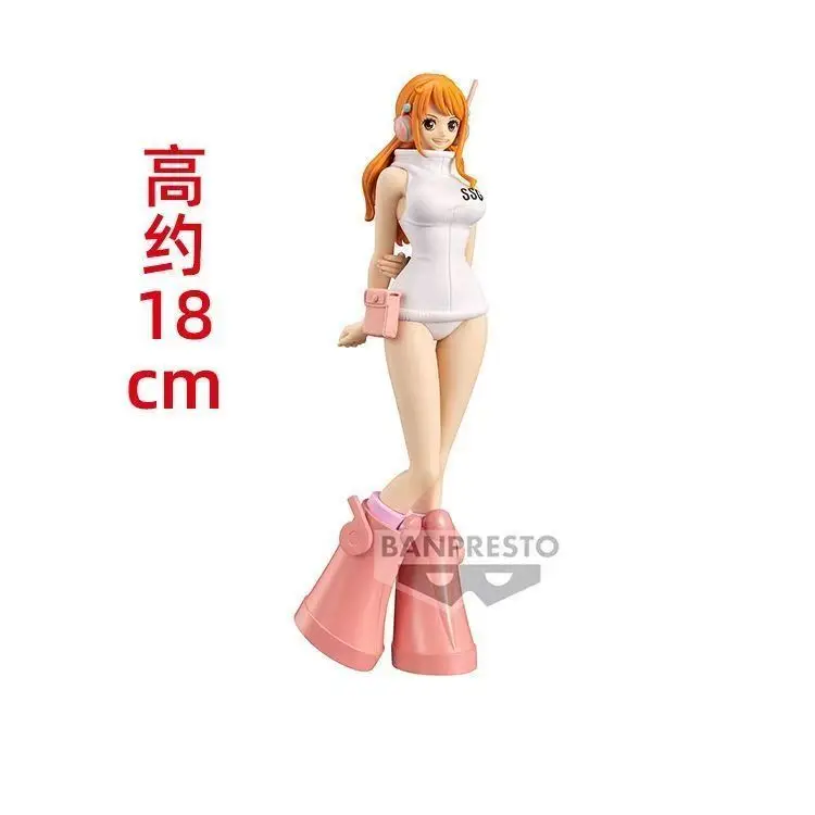 반다이 오리지널 원피스 DXF 그랜드라인 시리즈 에그헤드 나미 16Cm 애니메이션 피규어 장식품 피규어 장난감 생일 축제 선물