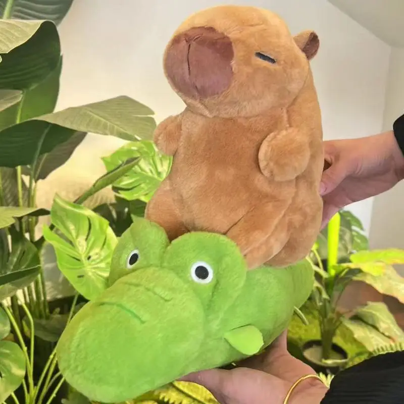 Capybara Crocodile Plush Stretchable Capybara Crocodile Soft Toy Stuffed Plushies Realistic Toy Stuffed Plushies Cute KidsPlush