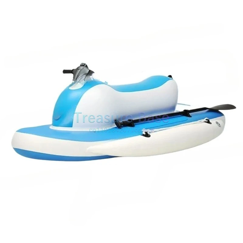 

Remote Control Electric Motorized Inflatable Jet Ski Boat Water Floating Motor Boat with Electric Underwater Scooter
