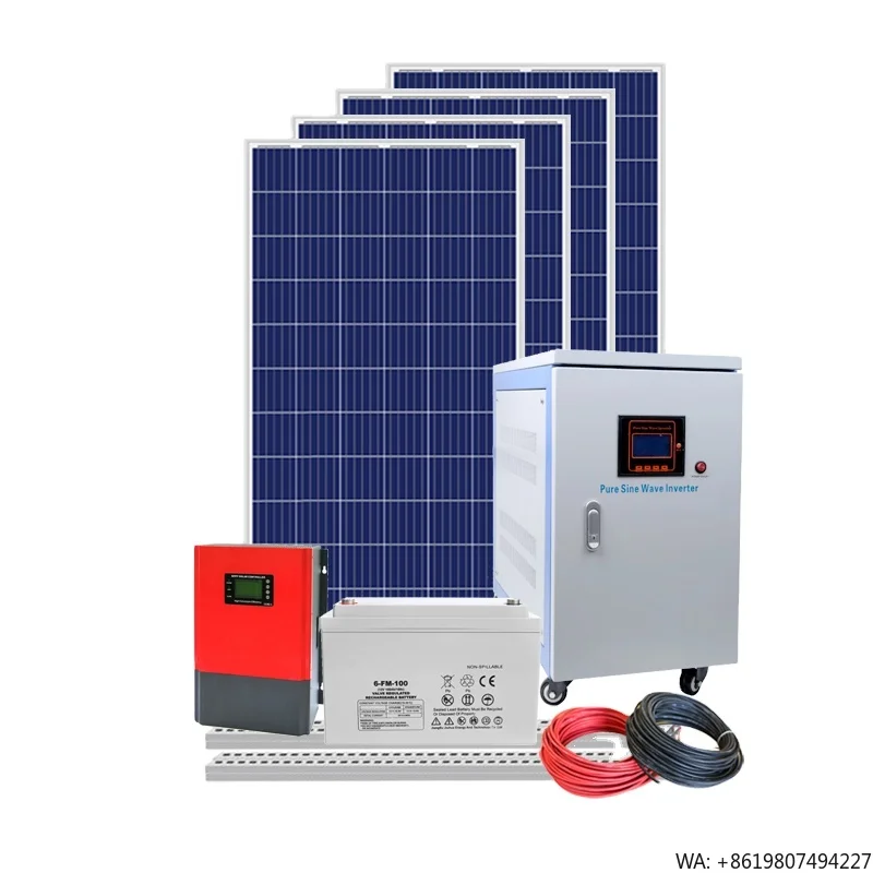 USA Stock Set Off Grid Energy System 5kw 2kw 3kw Off Grid Power System Complete Solar Panel System for H
