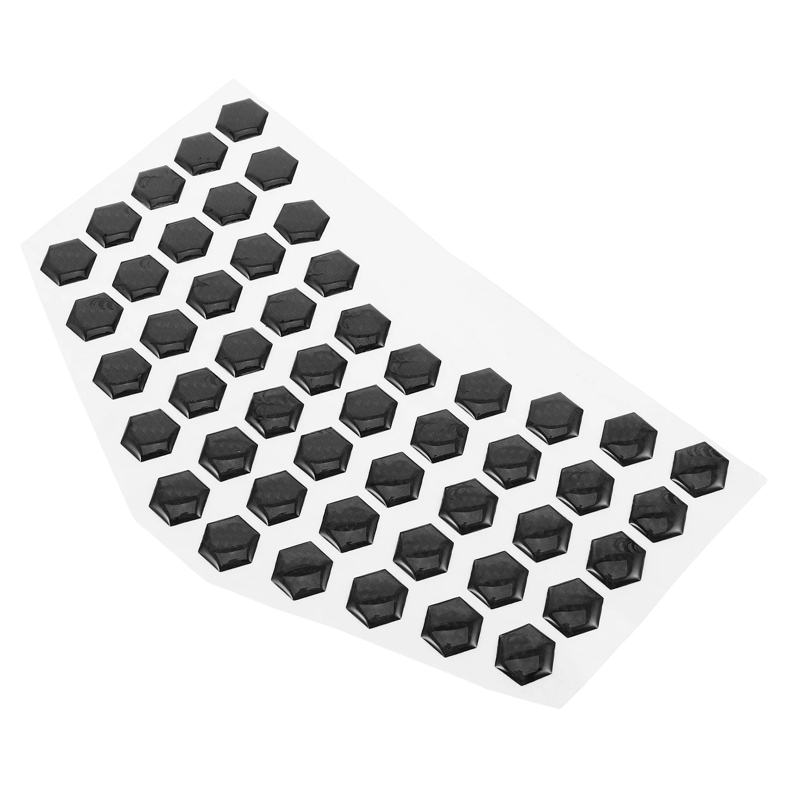 

50 Motorcycle Protection Stickers 3D Hexagonal Anti Collision Bumper Protector Car Scooter Decals Vehicle