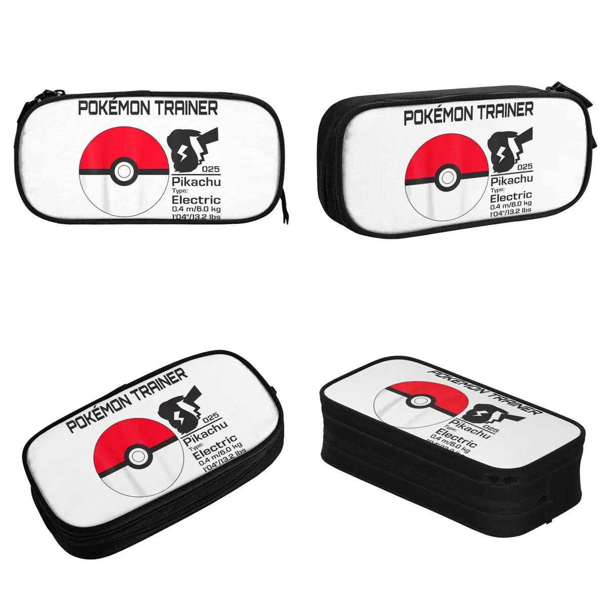 Pokemon Pokeball Trainer Pencil Case New Pen Holder Bag Girls Boys Large Storage Students School Gifts Pencilcases