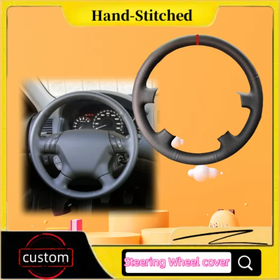 

Microfiber Leather Hand-stitched Steering Wheel Cover For Honda Accord 7th 2003 2004 - 2006 2007 Odyssey 2005 - 2008 2009 2010