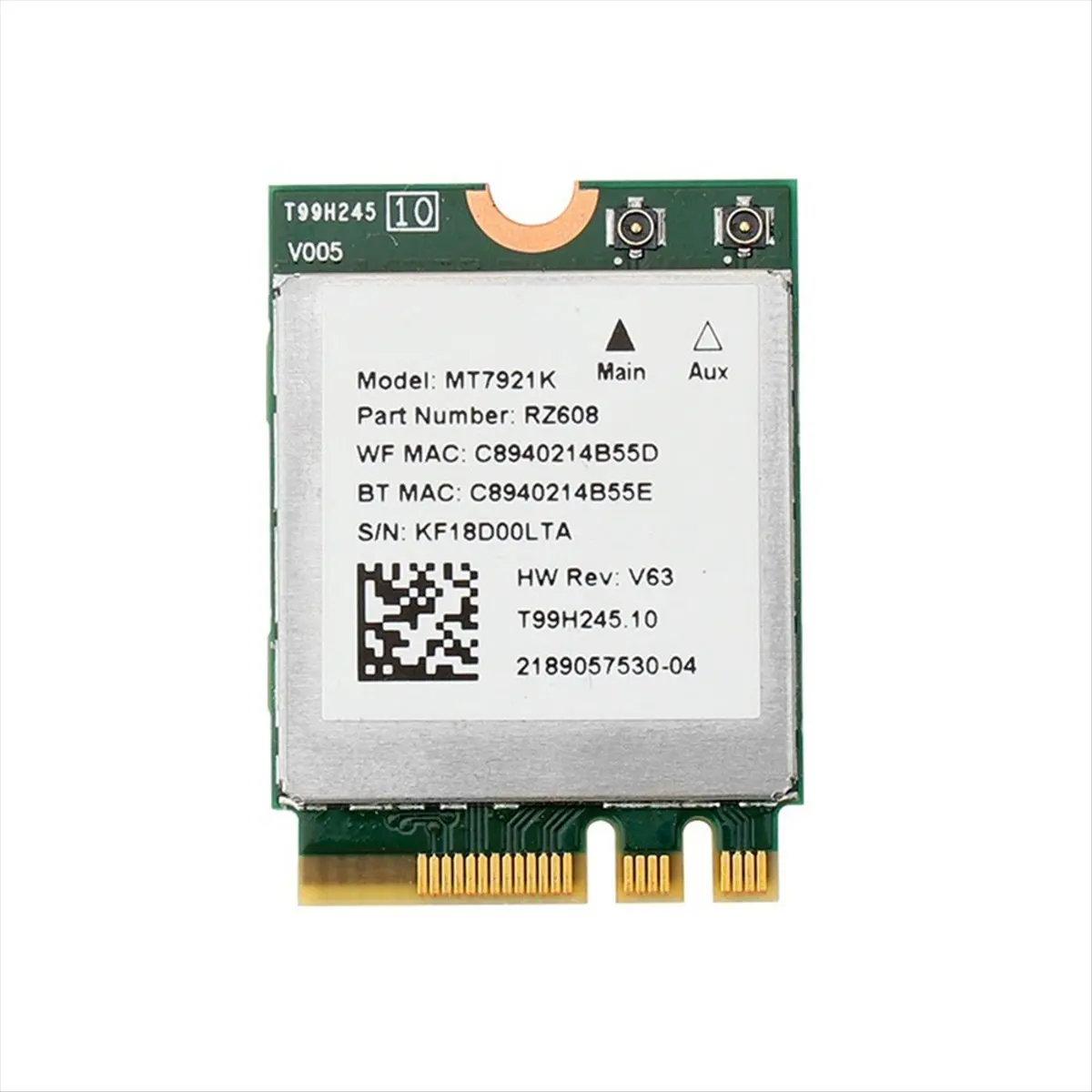 A14G MT7921k Dual Band 2974M Wi-Fi 6 Bluetooth 5.1 Desktop / Laptop Wireless Network Card Supports Windows10 / 11