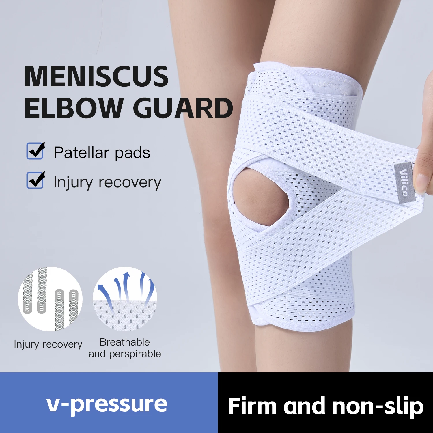 

1PC Sports Knee Pad Pressurized Elastic Knee Pad Support Fitness Basketball Volleyball Brace Arthritis Joints Protector Gear