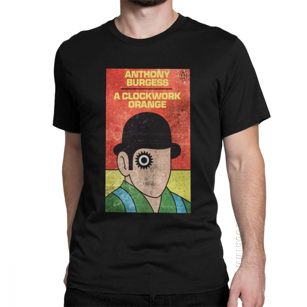 Fashion A Clockwork Orange T Shirts Men Cotton T-Shirts Kubrick Alex Burgess Droogs Anthony Milk Movie Short Sleeve Tees Adult