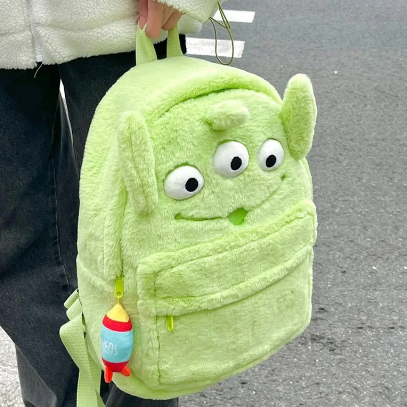 Disney New Strawberry Bear borsa da scuola di grande capacità per studenti universitari di scuola media in peluche giapponese Ins