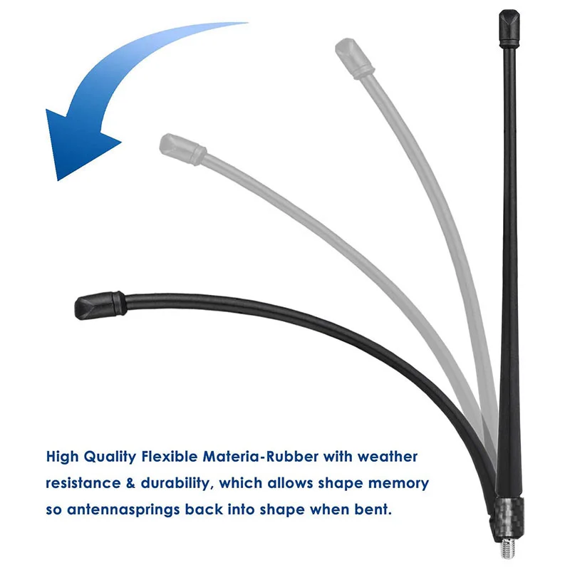 13 Inches Antenna For Jeep Wrangler JK JKU JL JLU Rubicon Sahara Gladiator Reception Mast Adapter Car Accessories 2007-2021