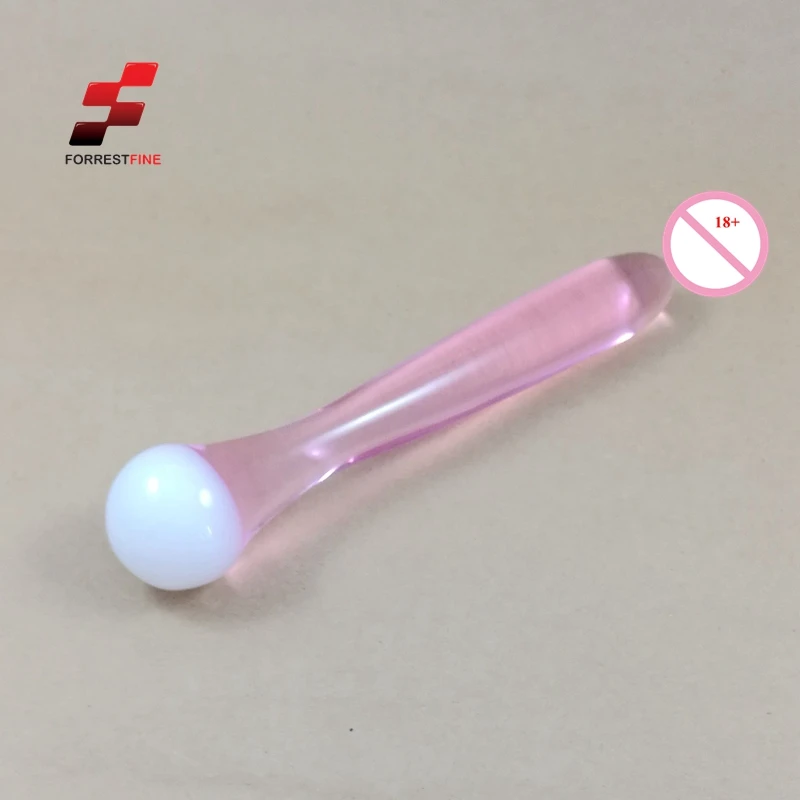 قضيب صناعي من الزجاج الوردي للنساء ، زجاج للبالغين ، لعبة جنسية ، مخصص ، بيع بالجملة ، جودة عالية #1