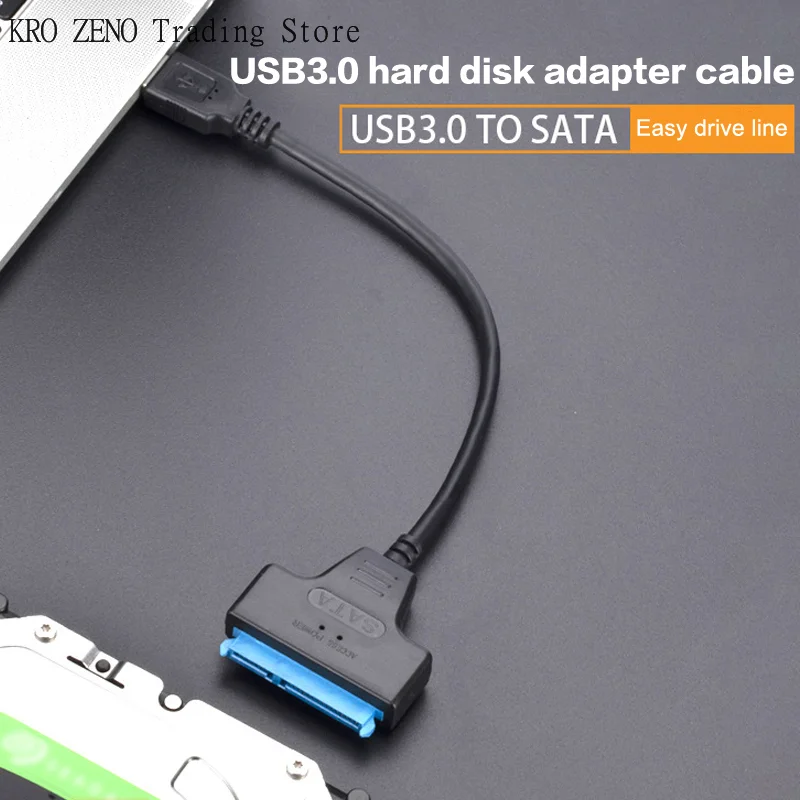 SATA To USB 3.0/Type-C/2 In 1 USB3.0 Type-C Cable Up To 6 Gbps For 2.5 Inch External HDD SSD Hard Drive SATA 3 22 Pin Adapter