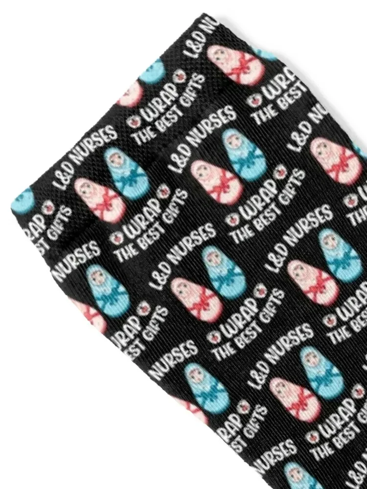 L_amp_D Nurses Wrap The Best Gifts Labor And Delivery Nurse Socks crazy luxe Women's Socks Men's