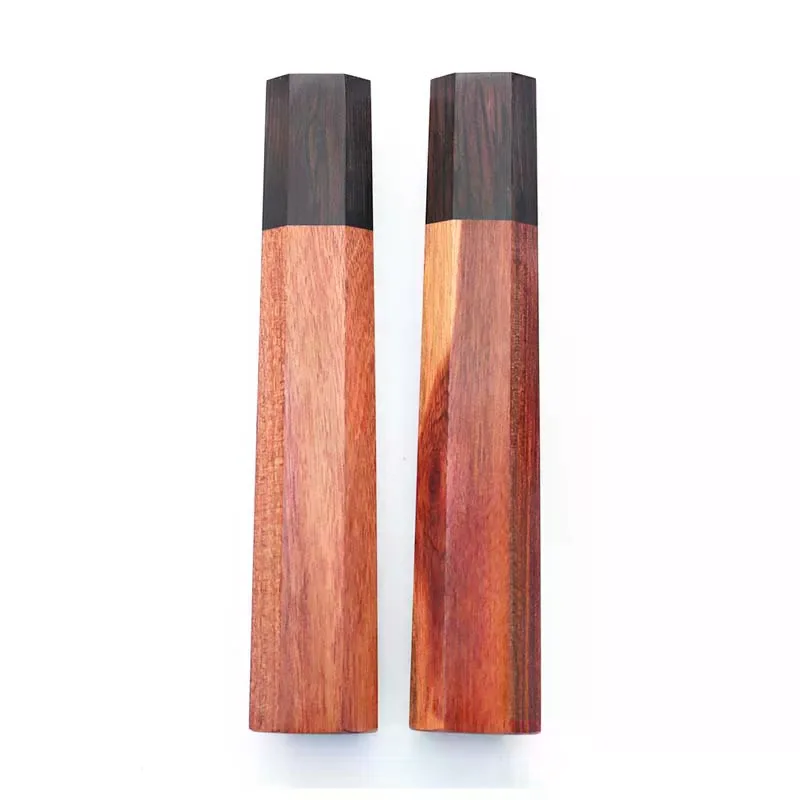 1 peça alça octogonal para faca de cozinha alça de faca de bônus de sândalo vermelho