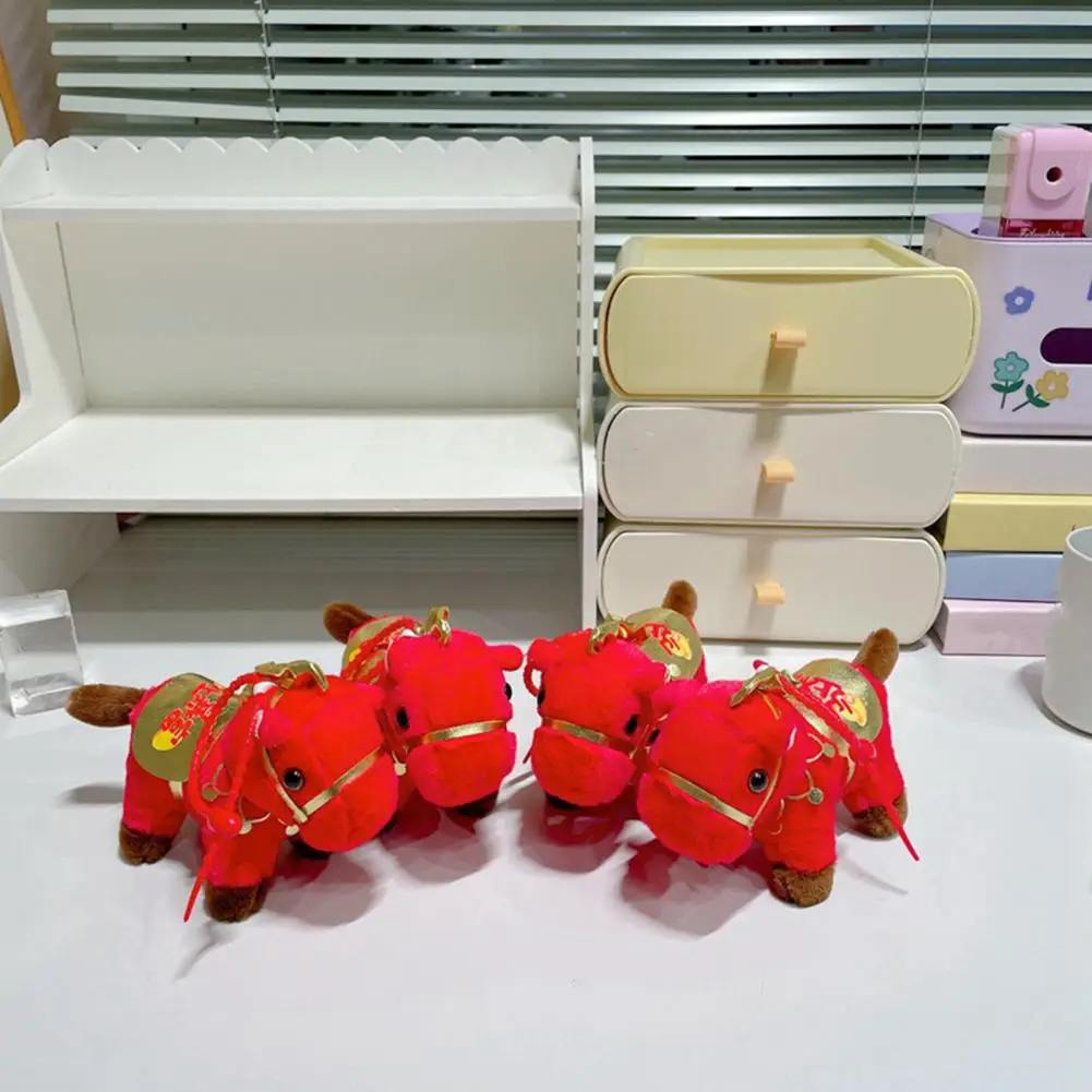 Realistic Horse Plushie Soft Horse Plush Keychain Ultra-soft Stuffed Toy Set Realistic Pony Mascot Gift for Kids Company