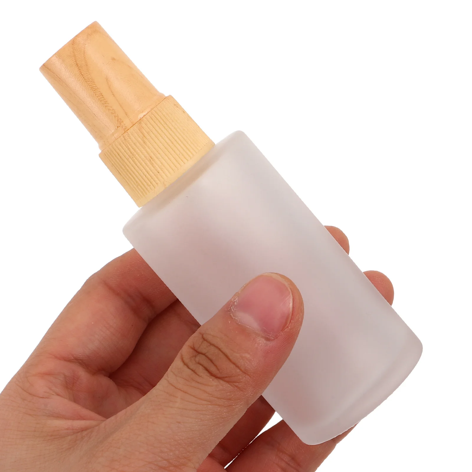 3 قطعة زجاجات رذاذ فارغة مع غطاء الحبوب الخشبية زجاج بلوري 20 مللي 30 مللي 40 مللي موزع رذاذ ناعم لحبر العطور والعناية بالبشرة والسفر #3