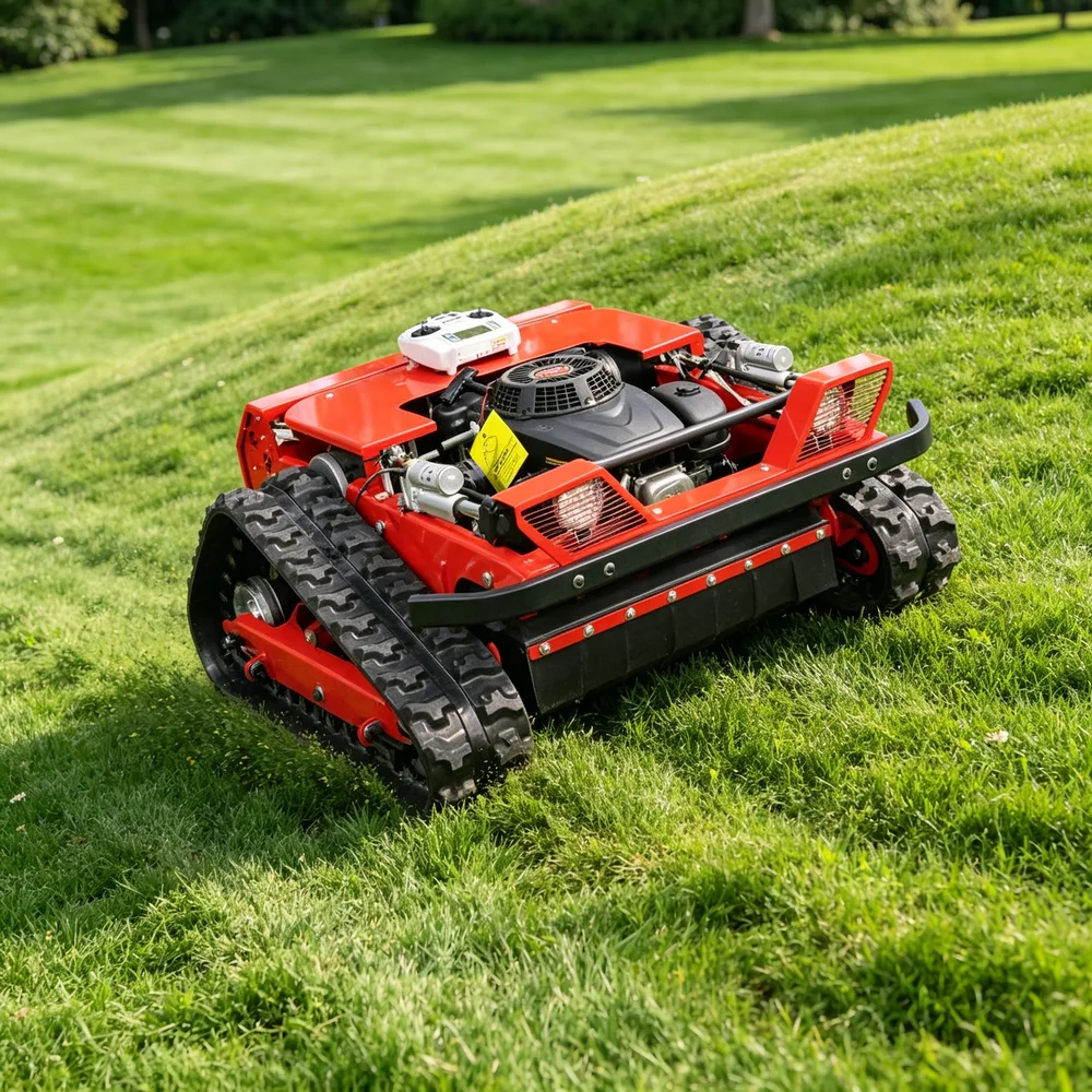 

Remote Control Lawn Mower Outdoor Advanced System High Efficiency Long Range Durable Precision All Terrain Stable
