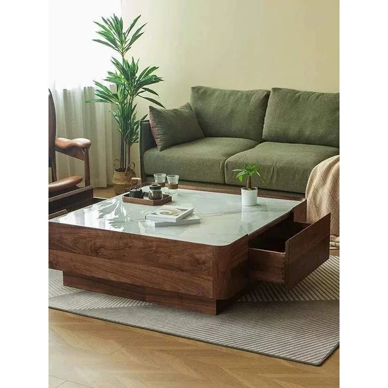 Slate model Slate coffee table TV cabinet combination living room household light luxury modern small apartment