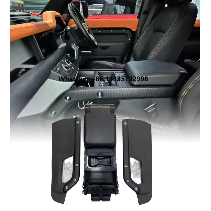 

Auto Interior Decoration Accessories Car Armrest Storage Box With Cup Holder for Land Rover Defender Center Console