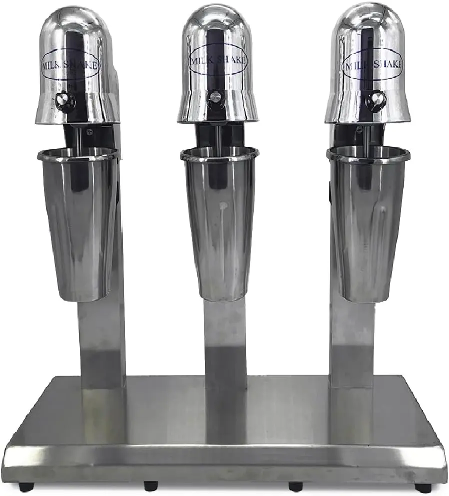 Macchina per frappè a 3 teste, miscelatore per frappè elettrico da 18000 giri/min, frullatore per frappè commerciale con tazza da 3x800 ml, bevande Frot