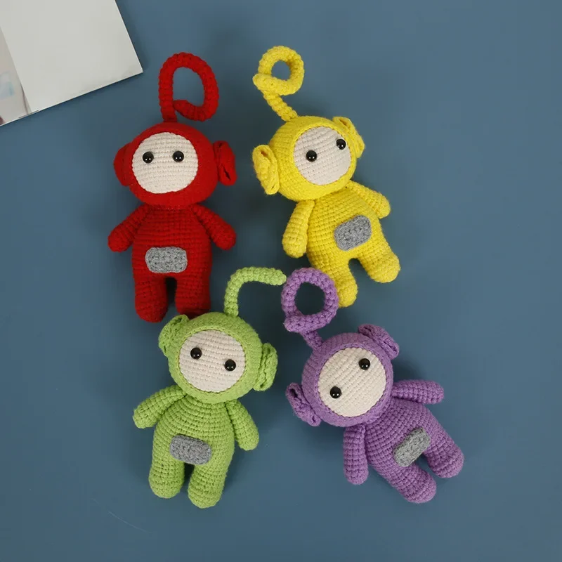 DIY Creative Hand-crochet Key or Backpack Pendant Wool Cute Cartoon Teletubbies Small Gift